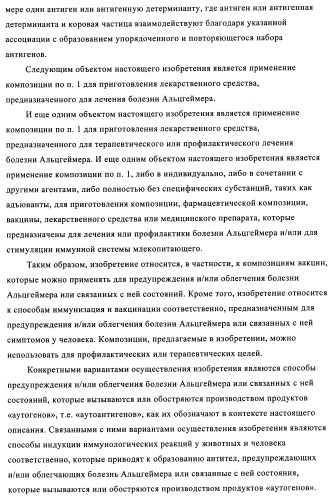 Композиции вакцин, содержащие наборы антигенов в виде амилоида бета 1-6 (патент 2450827)