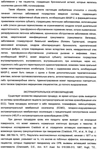 Способ лечения заболеваний, связанных с masp-2-зависимой активацией комплемента (варианты) (патент 2484097)