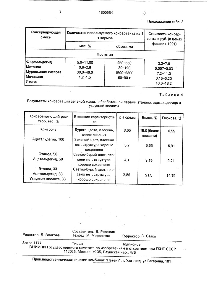 Способ консервирования кормов (патент 1800954)