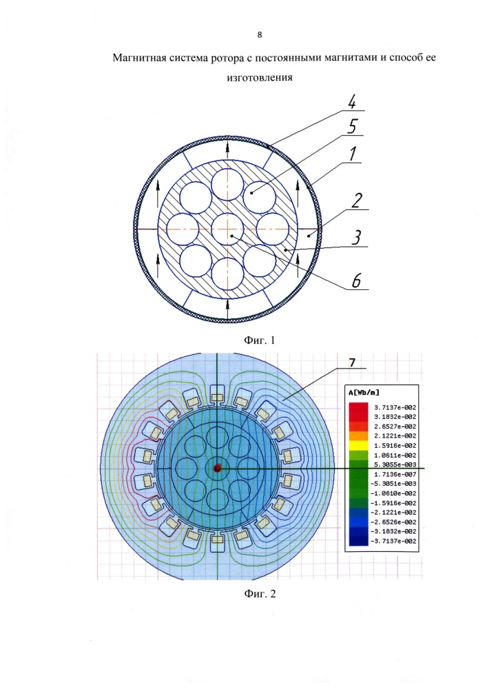 Магнитная система ротора с постоянными магнитами и способ ее изготовления (патент 2646543)
