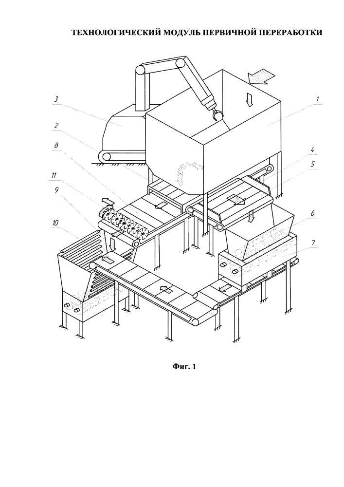 Технологический модуль первичной переработки (патент 2651721)