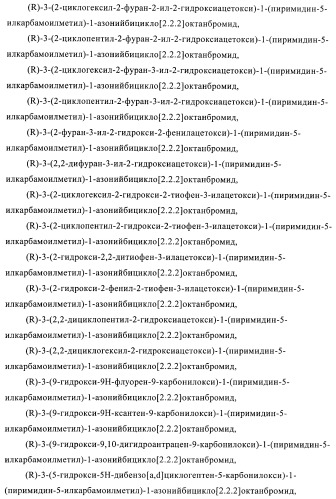 Производные хинуклидина и их применение в качестве антагонистов мускариновых рецепторов м3 (патент 2399620)