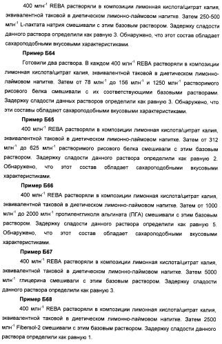 Композиции натурального интенсивного подсластителя с улучшенным временным параметром и(или) корригирующим параметром, способы их приготовления и их применения (патент 2459434)