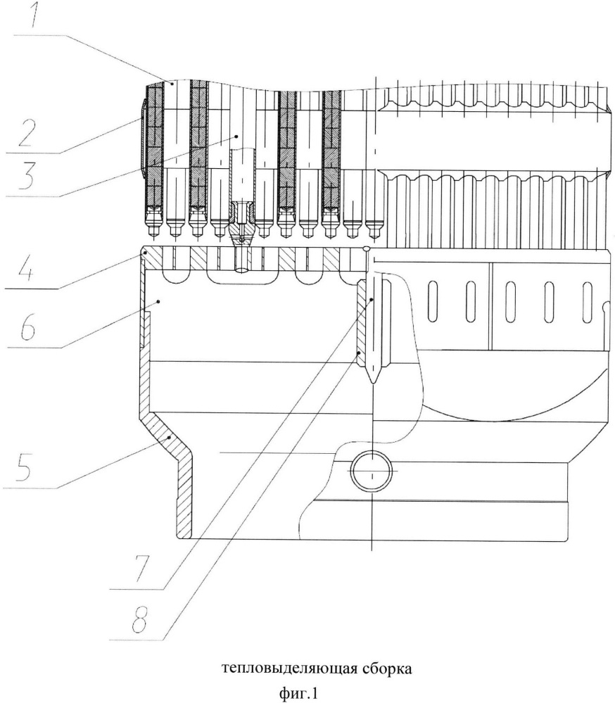 Тепловыделяющая сборка ядерного реактора (патент 2654531)