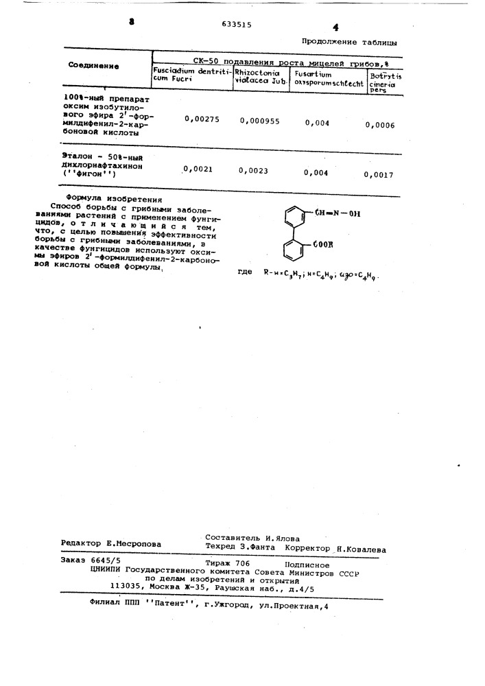 Способ борьбы с грибными заболеваниями растений (патент 633515)