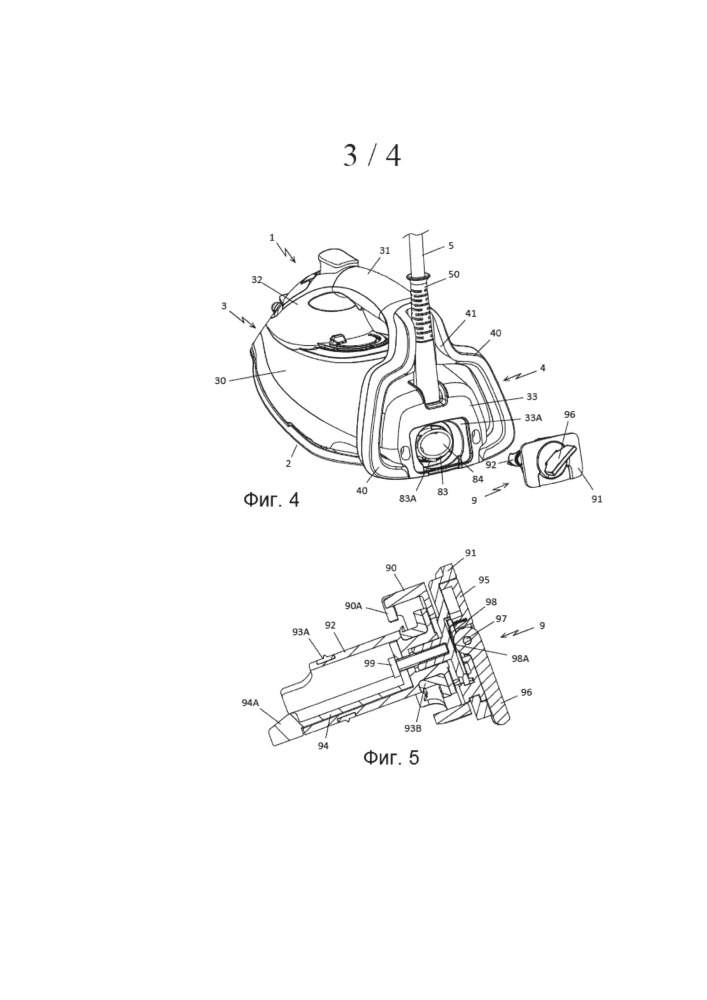 Утюг с испарительной камерой, соединенной с камерой для сбора накипи, снабженной каналом для удаления накипи (патент 2602762)