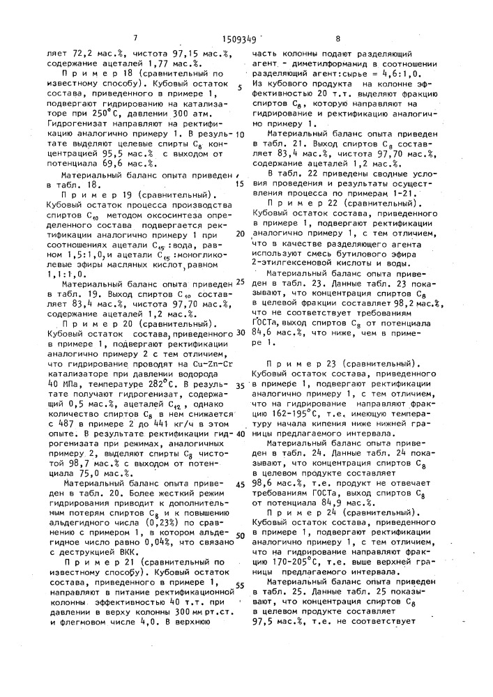 Способ получения спиртов с @ из побочных продуктов производства бутанолов (патент 1509349)