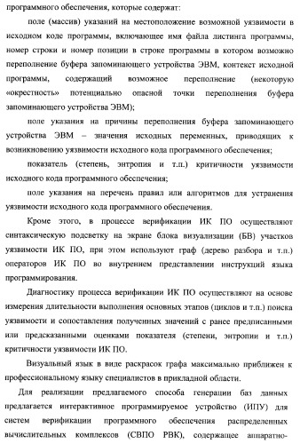 Способ генерации баз данных для систем верификации программного обеспечения распределенных вычислительных комплексов и устройство для его реализации (патент 2364929)