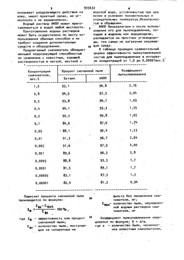 Состав для пылеподавления (патент 935632)