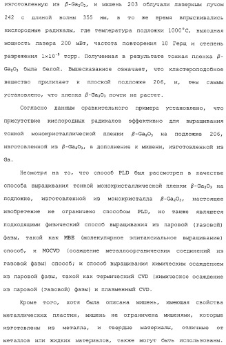 Способ выращивания тонкой монокристаллической пленки, светоизлучающее устройство на основе ga2o 3 и способ его изготовления (патент 2313623)