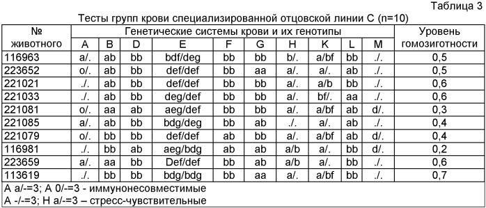 Способ подбора пар специализированных пород, типов и линий при гибридизации свиней (патент 2376756)