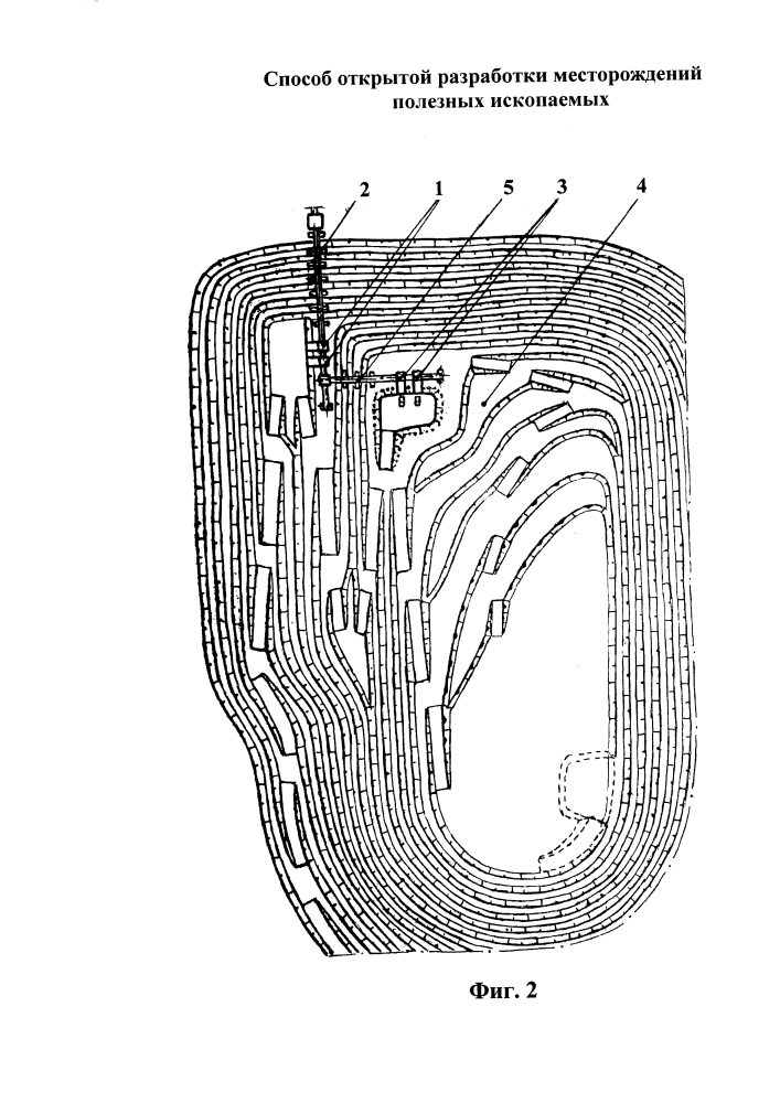 Способ открытой разработки месторождений полезных ископаемых (патент 2645051)