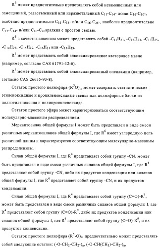 Меркаптосиланы, способ их получения, каучуковые смеси, содержащие меркаптосиланы, и их применение (патент 2313533)