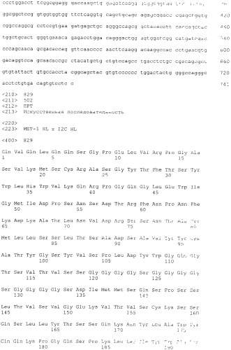 Pscaxcd3, cd19xcd3, c-metxcd3, эндосиалинxcd3, epcamxcd3, igf-1rxcd3 или fap-альфаxcd3 биспецифическое одноцепочечное антитело с межвидовой специфичностью (патент 2547600)