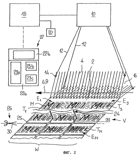 Способ и установка для изготовления текстильных этикеток с рисунком (патент 2288308)
