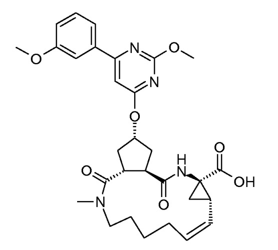 Пиримидин-замещенные макроциклические ингибиторы hcv (патент 2481340)