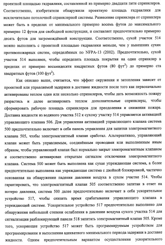 Потолочные сухие спринклерные системы и способы пожаротушения в складских помещениях (патент 2430762)