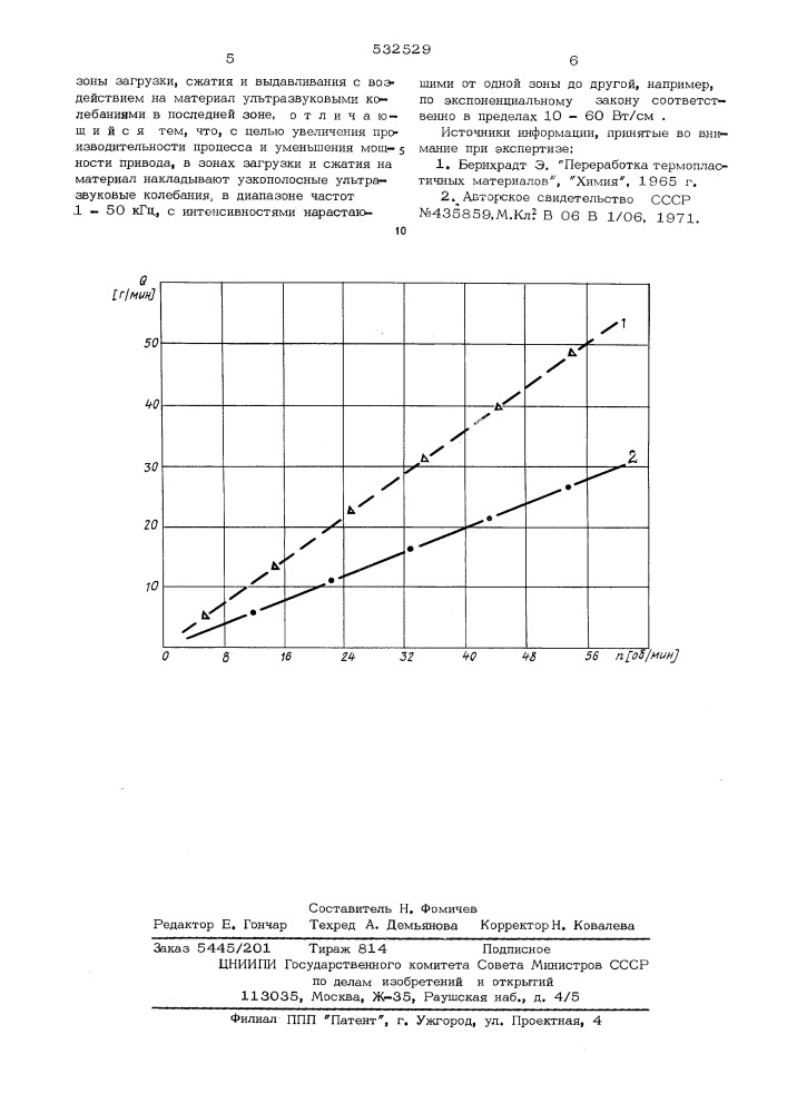 Ультразвуковой способ обработки полимерных материалов (патент 532529)