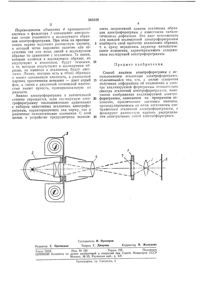 Способ анализа электрофореграмм (патент 368528)