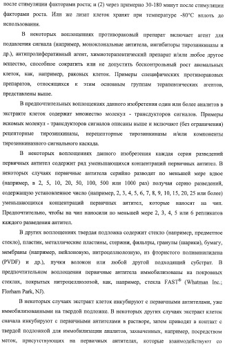 Чипы на основе антител для определения множественных трансдукторов сигналов в редких циркулирующих клетках (патент 2442171)