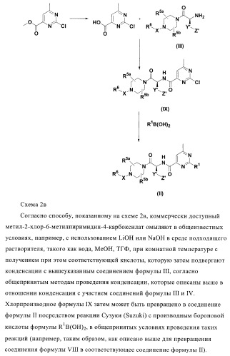 Производные пиримидина и их применение в качестве антагонистов рецептора p2y12 (патент 2410393)