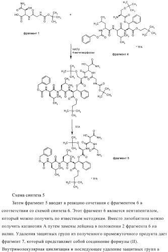 Способ получения производных лизобактина (патент 2434878)