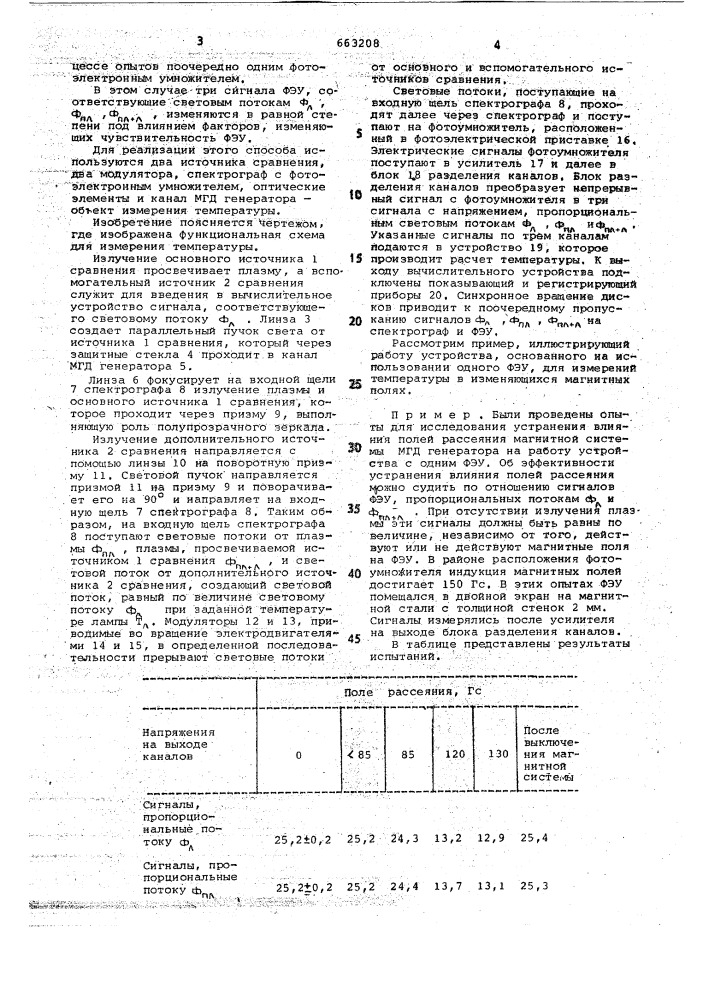 Способ автоматического измерения температур ан ссср (патент 663208)