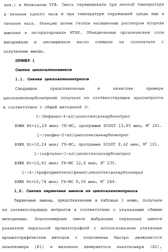 Циклоалкиламины в качестве ингибиторов повторного поглощения моноамина (патент 2430913)