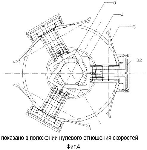 Реверсивная переменная трансмиссия (патент 2465497)