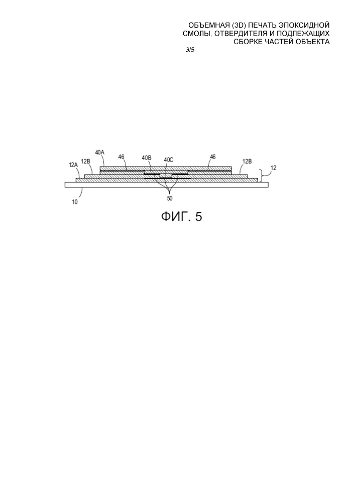 Объемная (3d) печать эпоксидной смолы, отвердителя и подлежащих сборке частей объекта (патент 2652494)