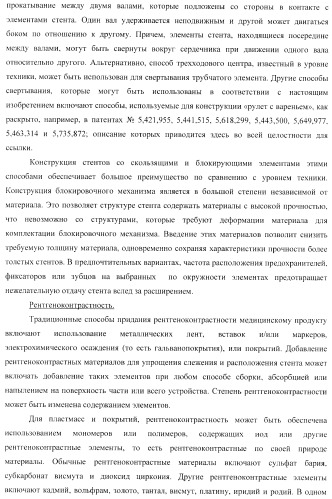 Стент из скользящих и блокирующих элементов (патент 2429801)