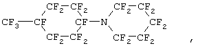 Перфторированные циклосодержащие третичные амины как основа газопереносящих эмульсий (варианты) и способ их получения (патент 2263662)