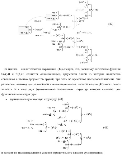 Функциональная структура параллельного позиционно-знакового сумматора аргументов слагаемых двух форматов двоичной системы счисления f(2n) и позиционно-знаковой системы счисления f(+/-) (варианты) (патент 2390050)