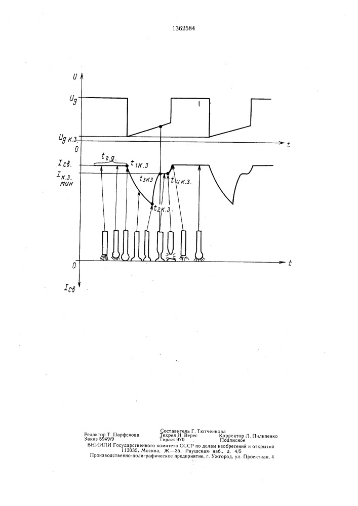 Способ дуговой сварки плавящимся электродом с короткими замыканиями дугового промежутка (патент 1362584)