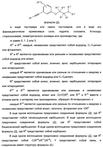 Соединения, представляющие собой алкинилфенильные производные, для лечения офтальмических заболеваний и расстройств (патент 2470910)