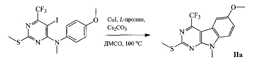 2-аминозамещенные 6-метокси-4-трифторметил-9н-пиримидо[4,5b]индолы, способ их получения, применение и предшественники (патент 2625316)