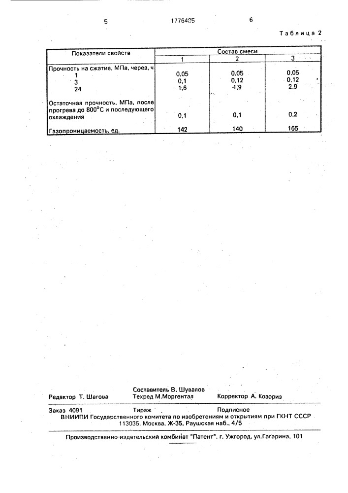 Смесь для изготовления литейных форм и стержней (патент 1776485)