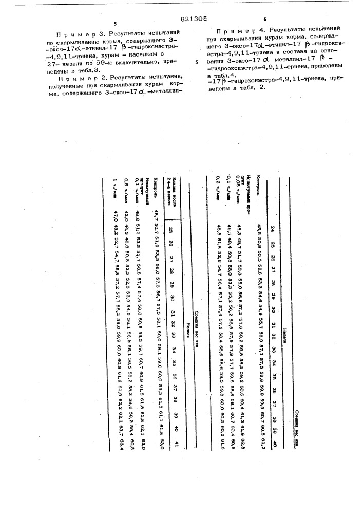 Кормовая добавка для птиц (патент 621305)