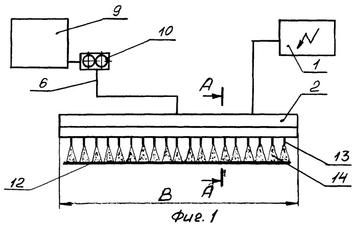Электростатическое устройство для нанесения диэлектрических жидкостей на металлическую полосу (патент 2254932)