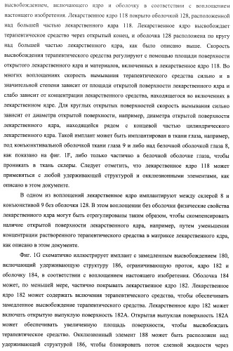 Лекарственные ядра для замедленного высвобождения терапевтических средств (патент 2478366)