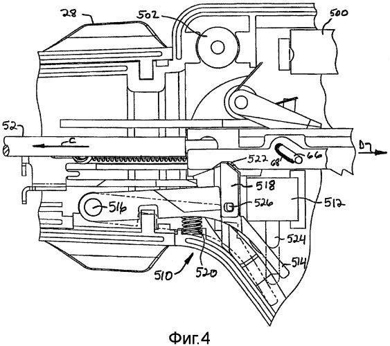 Механизм обратной связи и блокировки для хирургического инструмента (патент 2492822)
