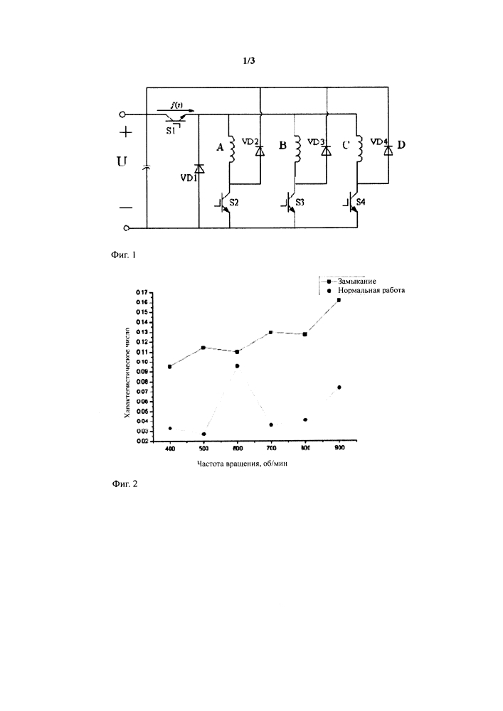 Способ диагностирования по току шины короткого замыкания в цепи преобразователя мощности вентильного реактивного электродвигателя (патент 2637379)