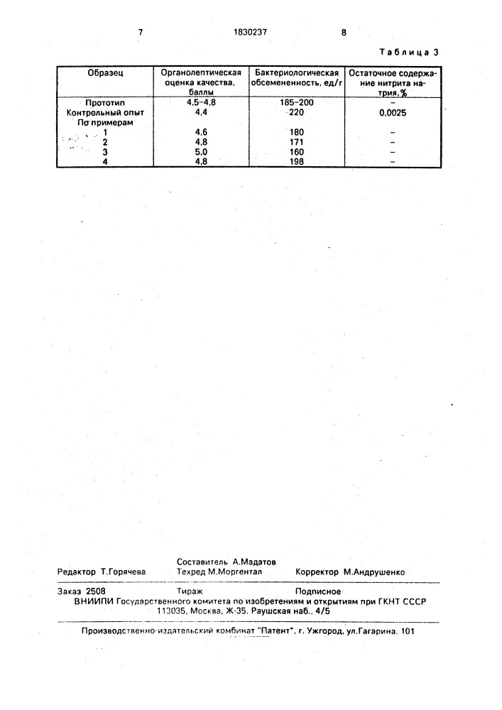 Способ изготовления вареных колбас (патент 1830237)