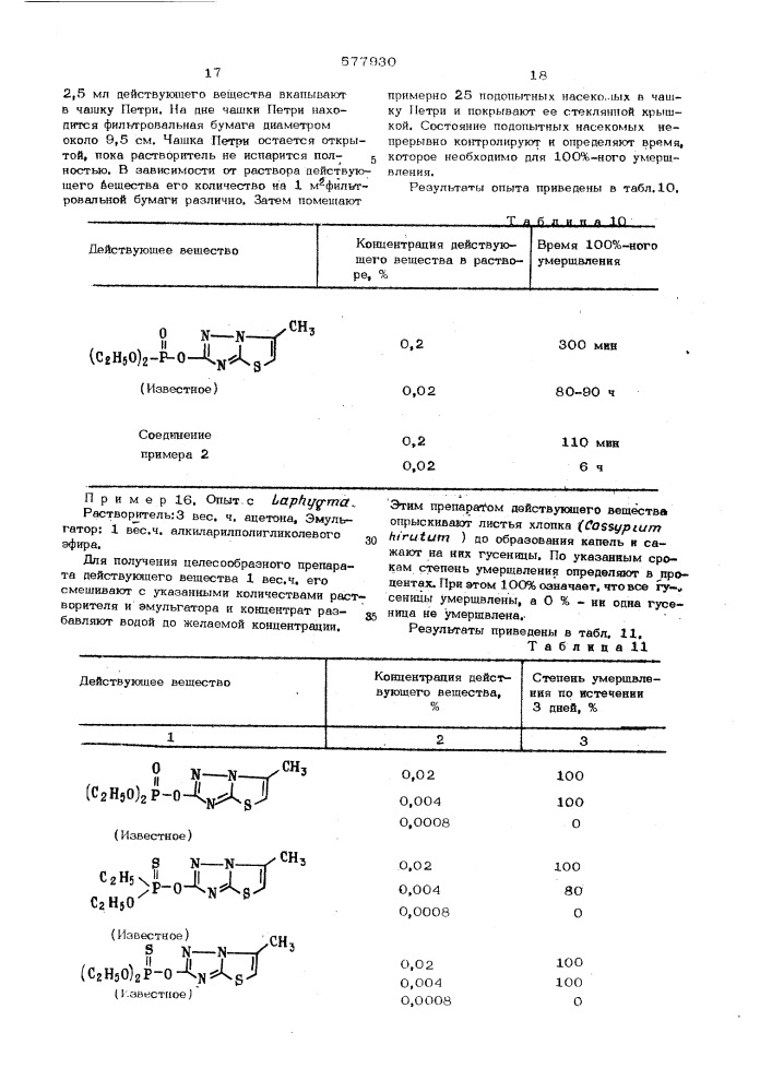 Способ борьбы с насекомыми и клещами (патент 577930)