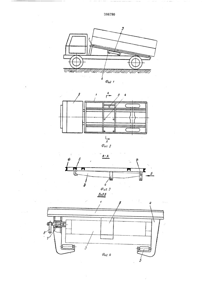 Устройство для крепления и перевозки аппарели на автомобиле (патент 386790)