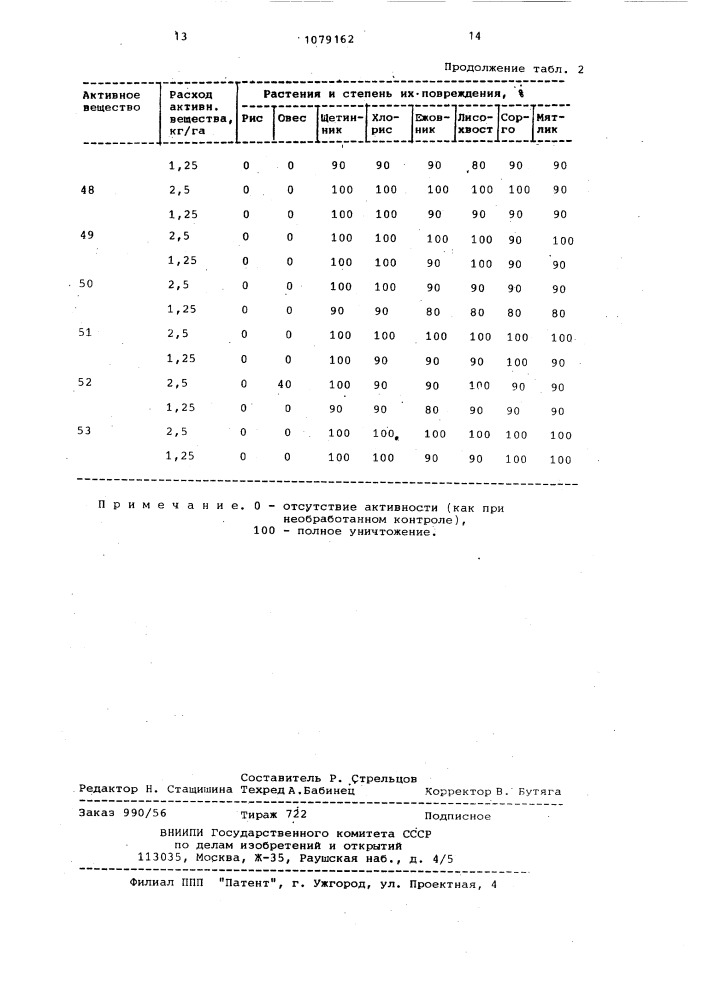 Гербицидное средство (патент 1079162)