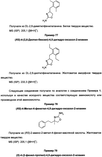 Новые 2-аминооксазолины в качестве лигандов taar1 для заболеваний цнс (патент 2473545)