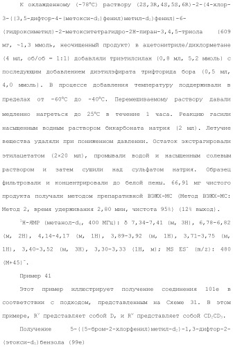 Дейтерированные бензилбензольные производные и способы применения (патент 2509773)