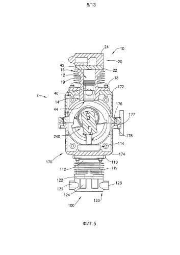 Безмасляный воздушный компрессор для рельсовых транспортных средств (патент 2587019)