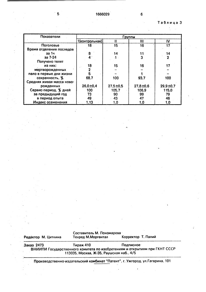 Способ кормления коров (патент 1666029)